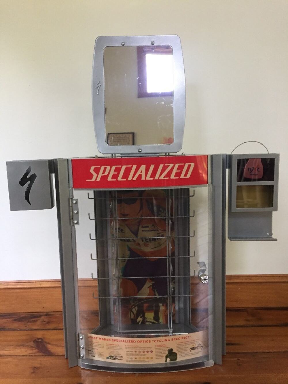 Specialized Optics NXT Varia Cycling Eyewear Glasses Retail Locking Display Case